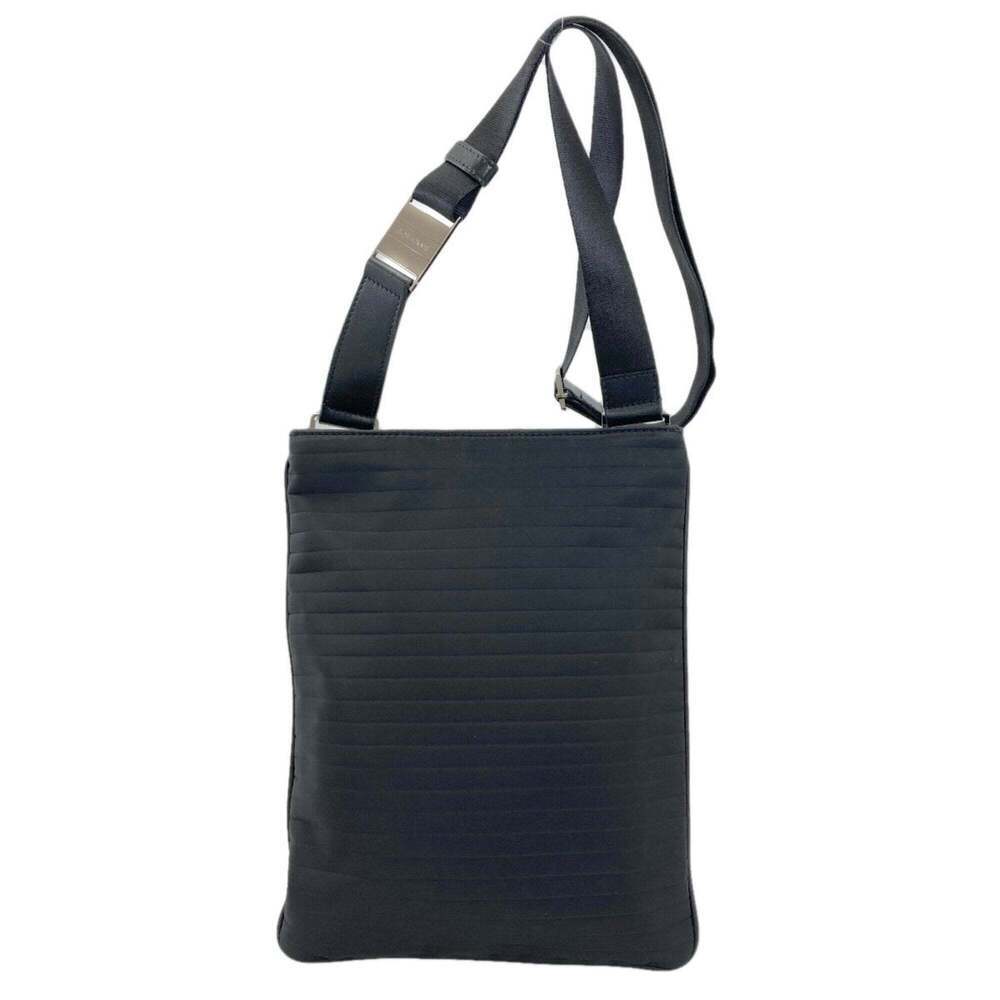 CHRISTIAN DIOR Black Leather Shoulder Bag